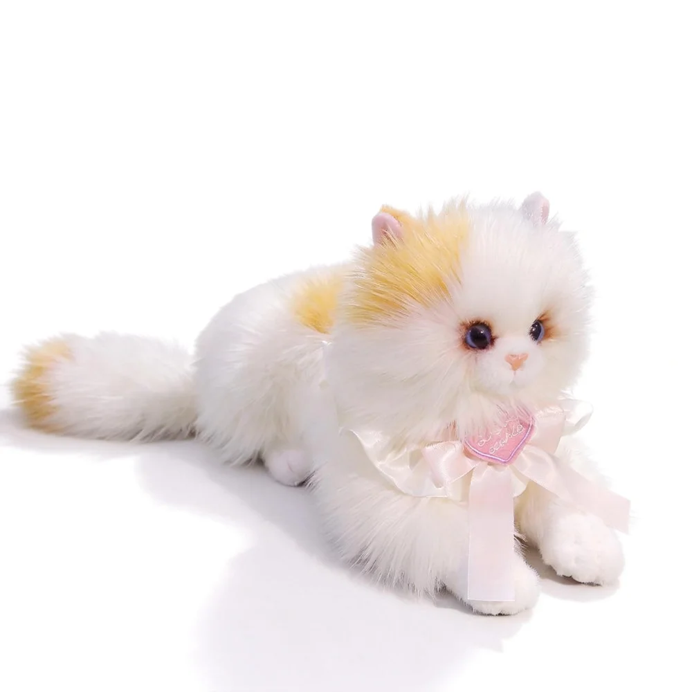 

Cute Realistic Cat Simulated Puppet Cat Backpack Soft Fluffy Cute Cartoon Doll Backpack Bag Travel Storage