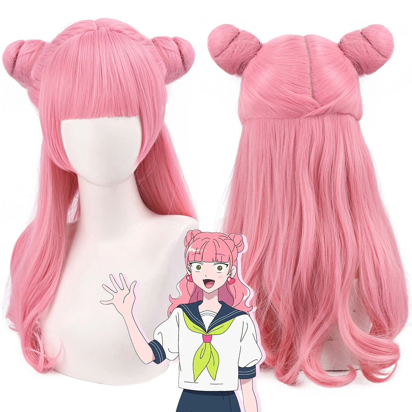 あなたと私は極端に反対している人同士-コスプレ-鈴木みゆ-ウィッグ-コスチュームウィッグ-耐熱性合成毛-ロールプレイパーティー用-ウィッグキャップ