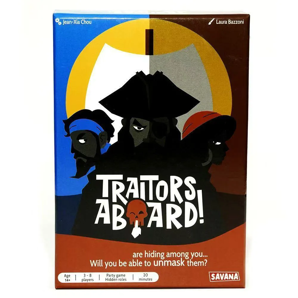 

Traitors Aboard - Award Winning Secret Identity Party Game - Fun, Strategy and Betrayal |Popular Family Card Game for 3-8 Playes
