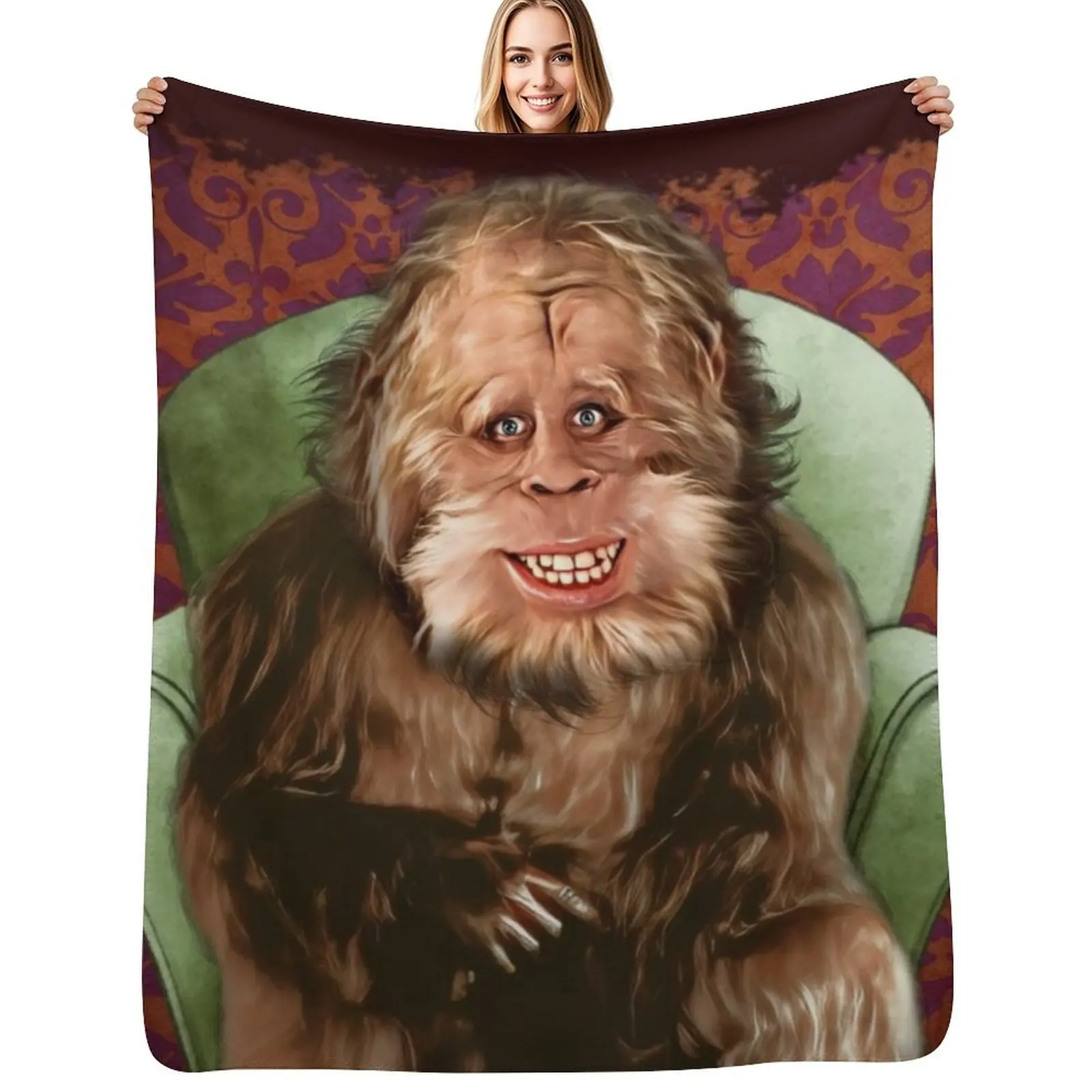 Harry and the Hendersons Throw Blanket warm winter christmas decoration Flannels Furry Bed covers manga Blankets