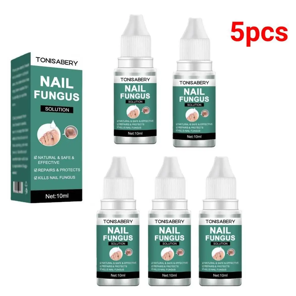 

5pcs Extra Strong Nail Fungus Treatment Serum Essence Oil Nails Toe Infection Cream Gel Removal Feet Fungal Anti Essence Repair