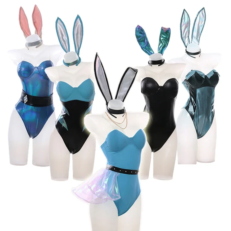 

Sexy Bunny Girls LOL KDA Cosplay Costumes Fancy Dress Jumpsuits Party Halloween Costume Catsuit Women Full Set Gift Dropshipping