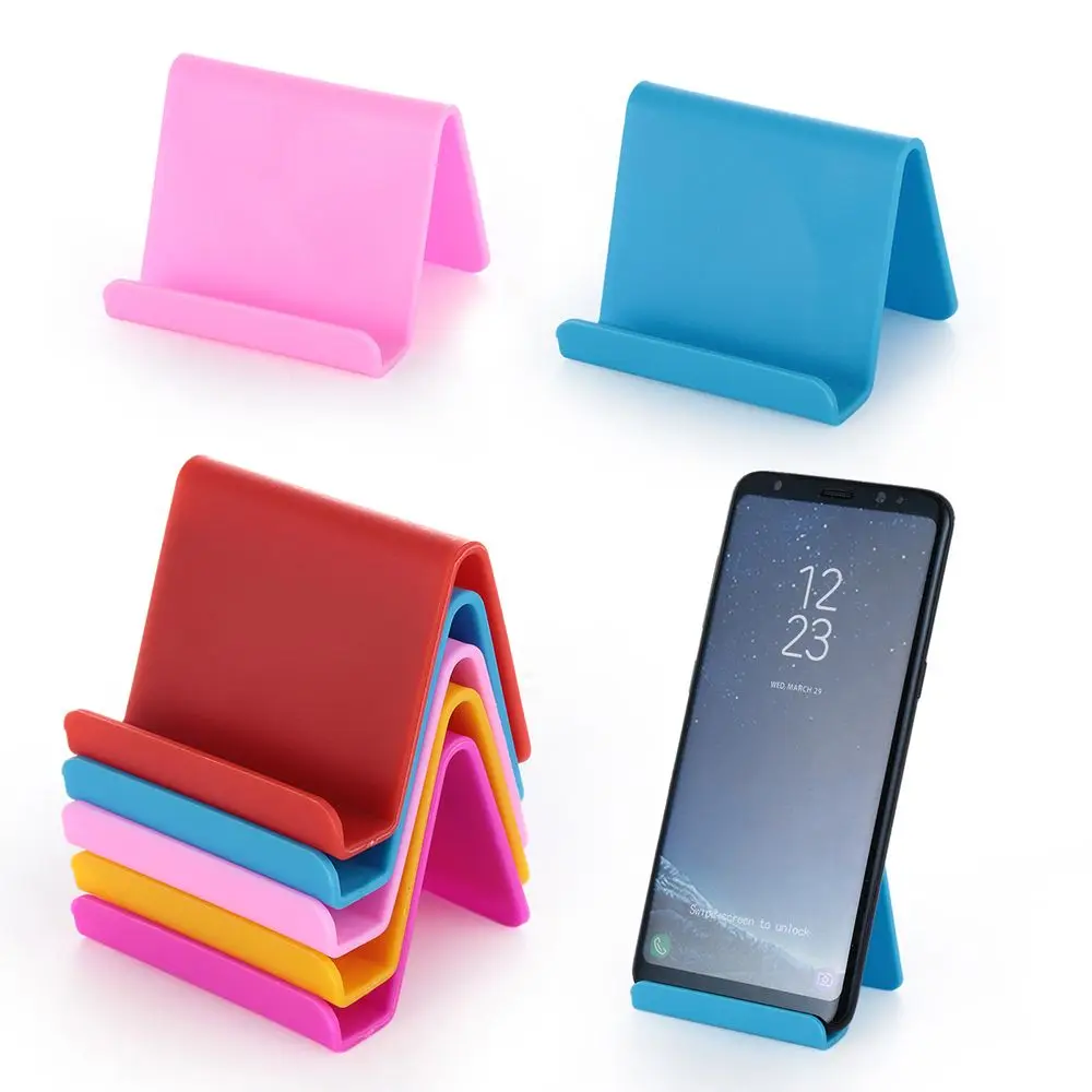 

Candy Color Universal Mini Smart Phone Table Desk Mount Stand Phone Holder Bracket for Cell Mobile Phone Tablets Lazy Bracket