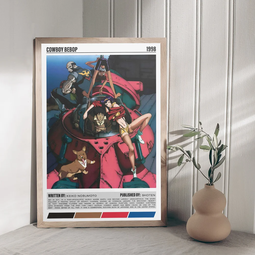 Anime Cowboy Bebop Whitepaper Poster HD Quality Poster Wall Art Painting Study Room Wall Decor