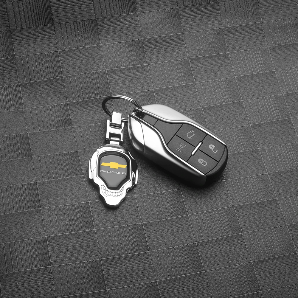 1pc Metal Car Nylon Keychain Strap Key Rings Pendants Auto Accessories For Chevrolet Cruze Captiva Trax Malibu Tahoe Spark Aveo