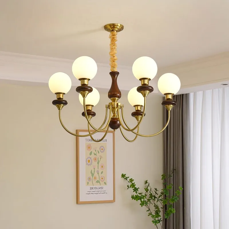 

French medieval living room dining room American Nanyang retro style bedroom ceiling light