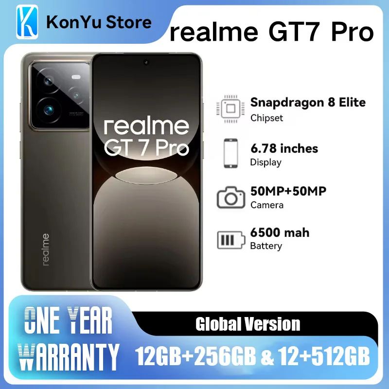 realme GT 7 Pro Racing Edition 6500mAh 120W Charge Snapdragon8 Elite 50MP IMX896 OIS 6.78