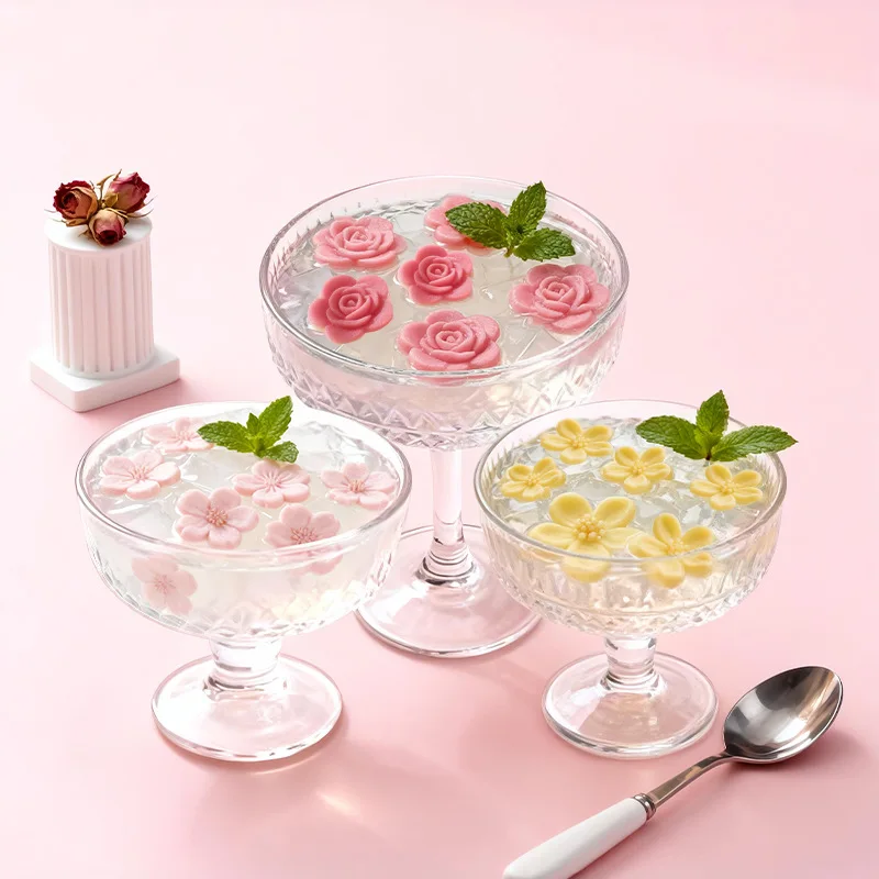 

Силиконовые формы с 3d цветами и 7 отверстиями, роза, османтус, помадка, форма для торта, шоколада, аксессуары для украшения торта с цветком персика