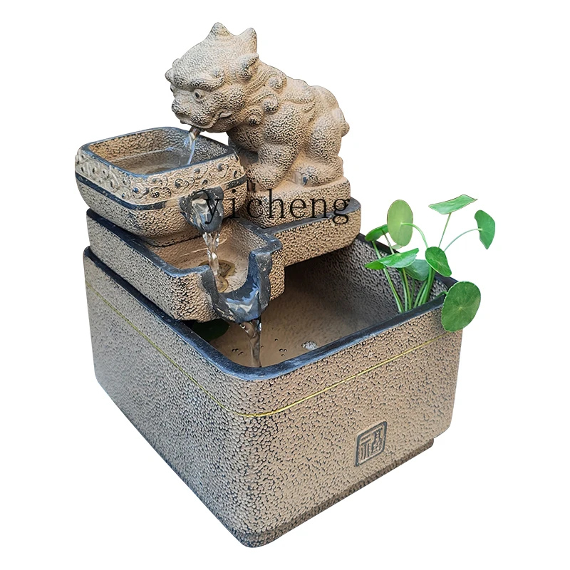 LX desk decoration ornaments, flowing water makes money, home accessories, circulating water living room