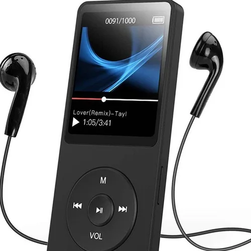 Reproductor de MP3 con altavoz incorporado, Bluetooth 5,4, reproductor de música estéreo portátil MP4, compatible con Radio FM, grabación de libros electrónicos, envío directo