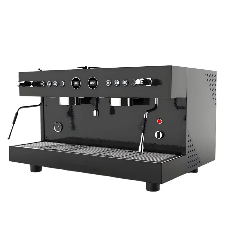 For High End Electric 20bar Stainless Steel Semi Automatic Commercial Coffee Machine Adjustable Grinder 1.0L Water Portable