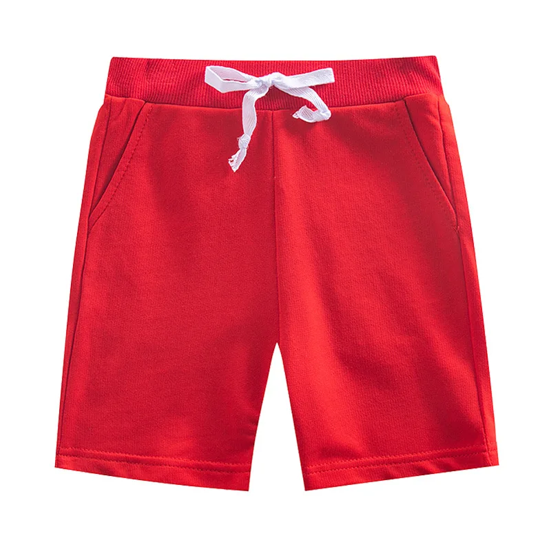 2024 Children Summer Shorts for Boys Girls Cotton Solid Elastic Waist Beach Short Sports Pants Toddler Kids Clothes Dropship 10Y