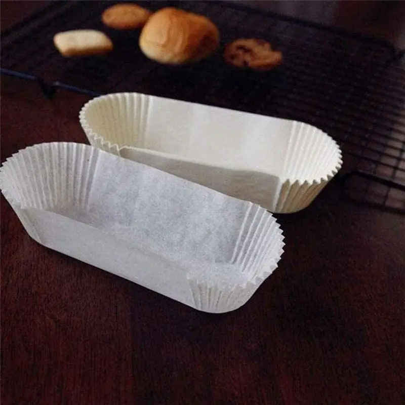 Y50A-120 Pack Greaseproof Loaf Tin Liners Straight Edge Baking Parchment Paper Non Stick Cake Pans Cake Tin Liner
