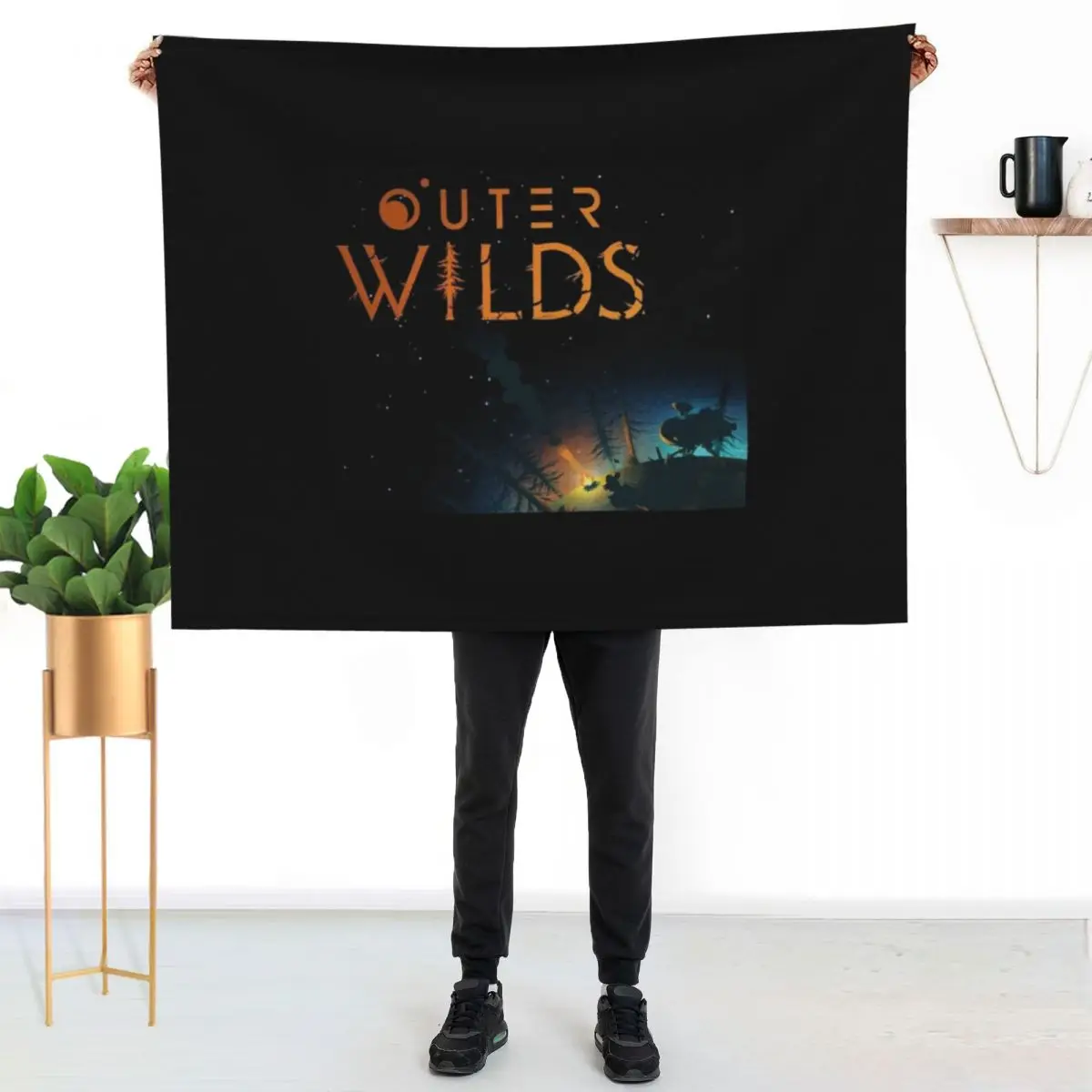 Outer Wilds Outer Throw Blanket Decorative Sofas Plaid on the sofa Luxury Designer Loose Decorative Throw For Baby Blankets
