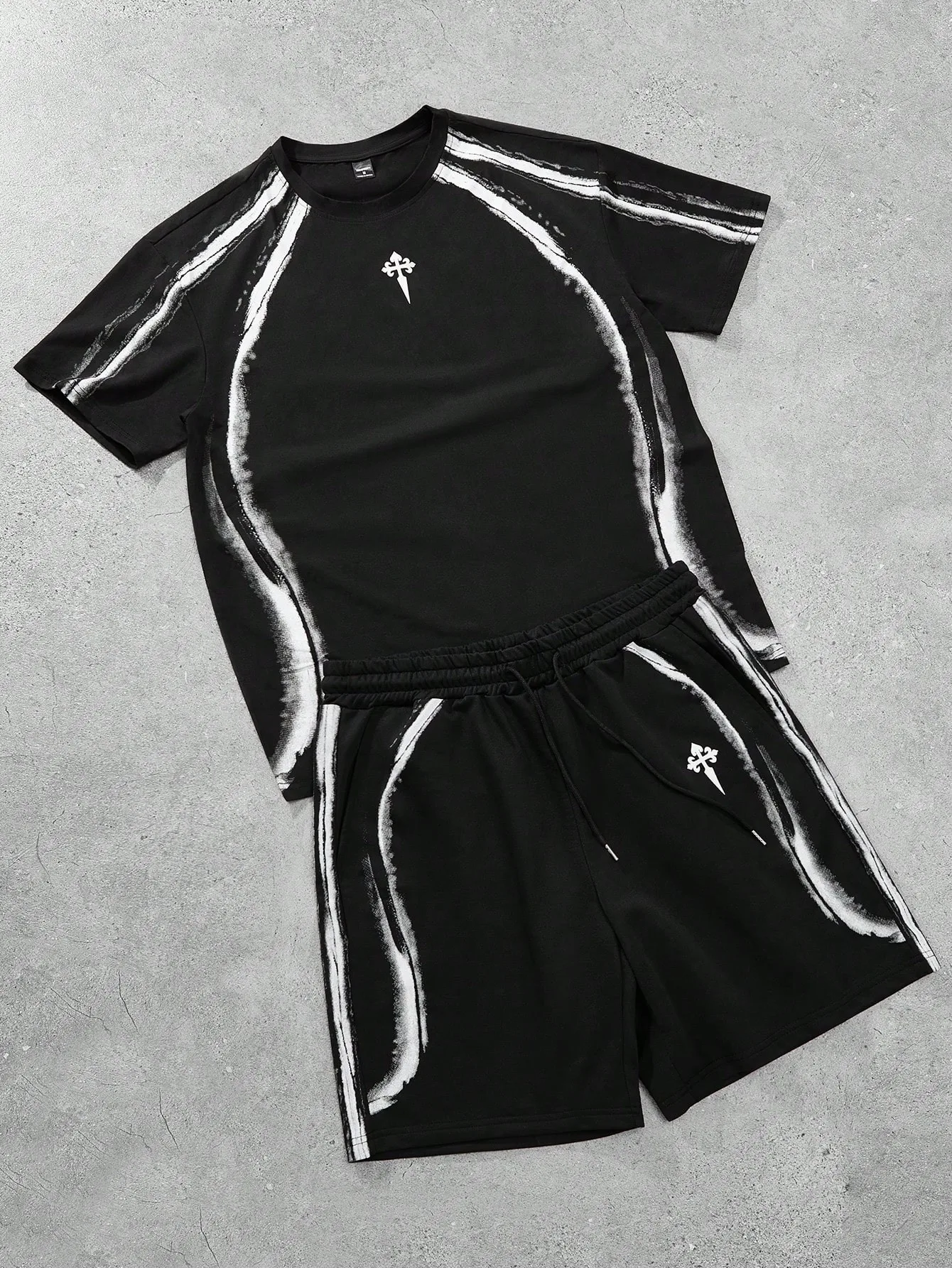 Conjunto Masculino de Verão 2026 Novo com Estampa 3D para Moda Casual de Rua Confortável e Macio