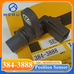 Sensor de posición del cigüeñal del motor 384-3888 C4.4 C7.1 3843888 para 312D/320D2/323/324/325/330GC 336D2 320E 330F