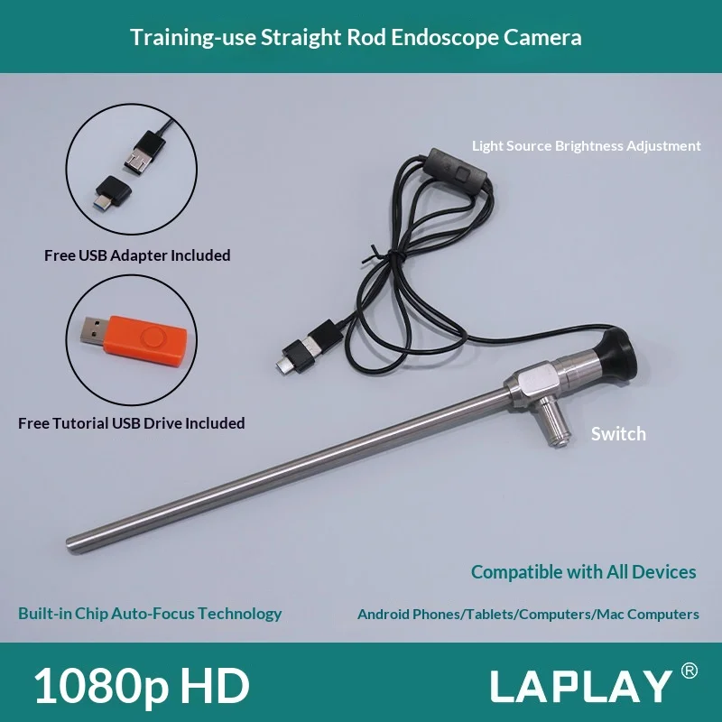 Laplay Laparoscopic Straight Camera Endoscope Camera Abdominal Surgery Simulation Training Medical Science tools