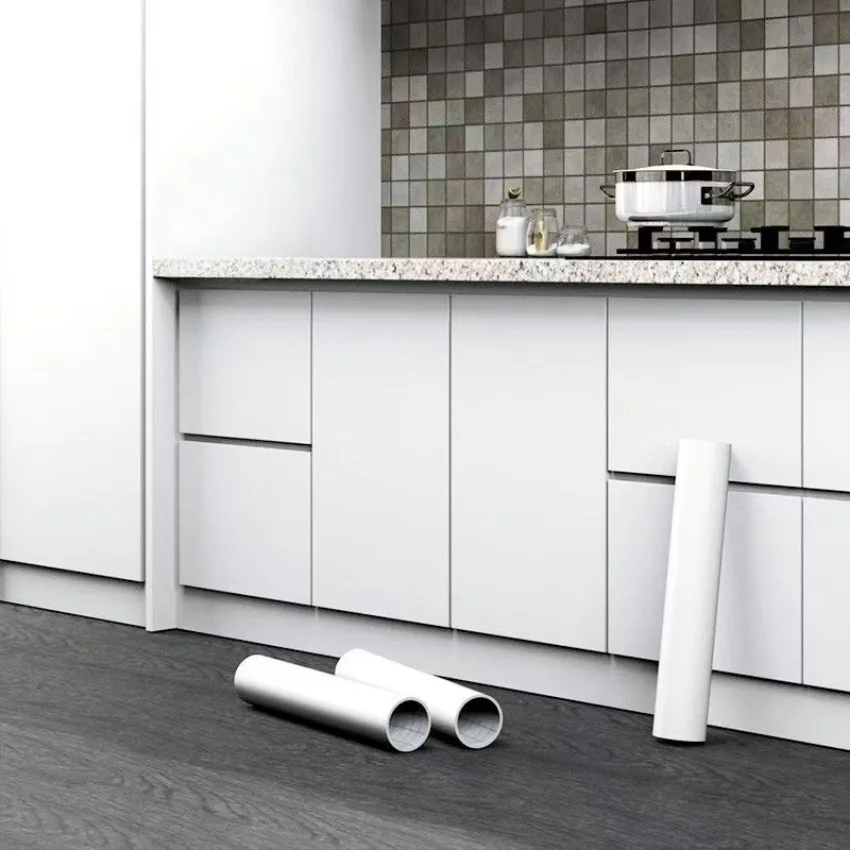 

Матовая водонепроницаемая ПВХ-пленка для стен, мебели, кухонных шкафов, дверей, самоклеящаяся, маслостойкая