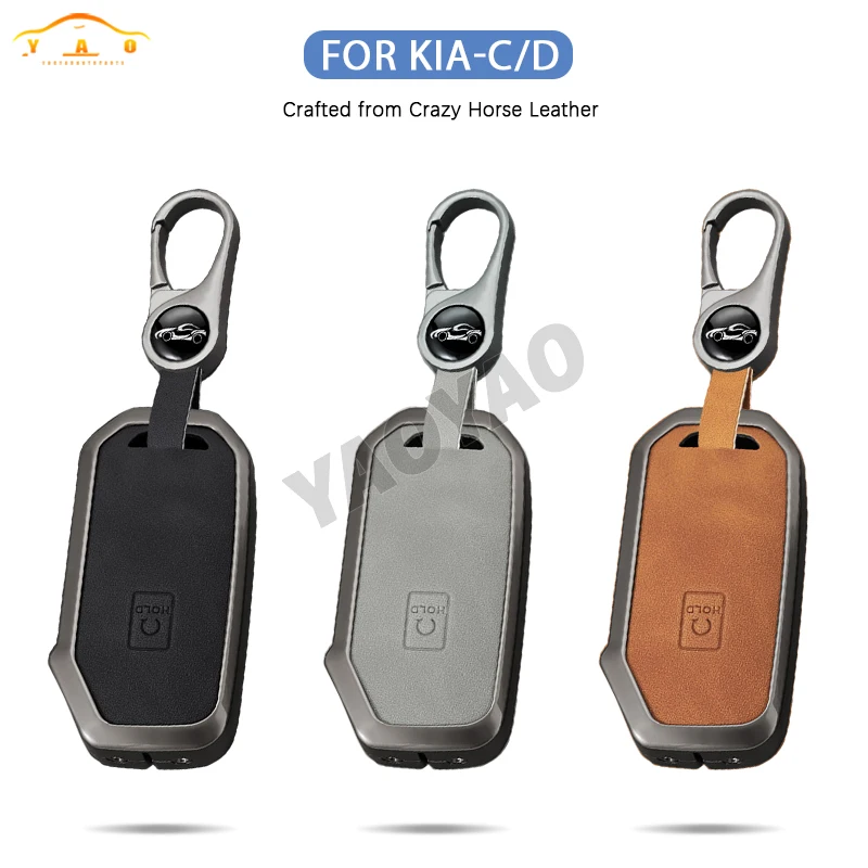 حافظة مفاتيح السيارة الجلدية الجديدة لعام 2025 لكيا Ceed سيراتو فورتي سورينتو سول سبورتاج تيلورايد K5 لشركة هيونداي i10 i20 ix20