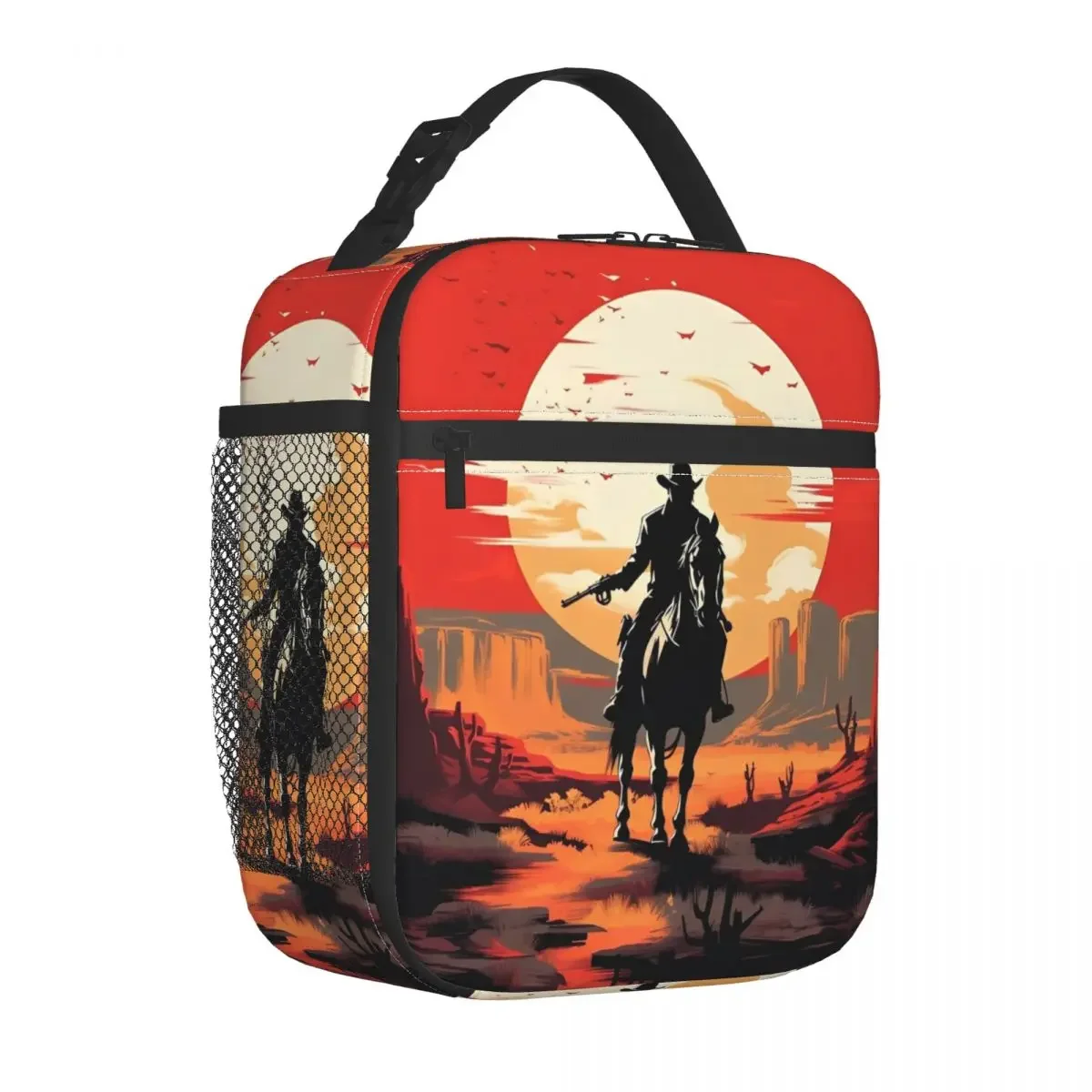 

Cowboy Arthur Morgan Insulated Lunch Bag High Capacity Redemptions Reusable Cooler Bag Tote Lunch Box Work Outdoor Food Handbags