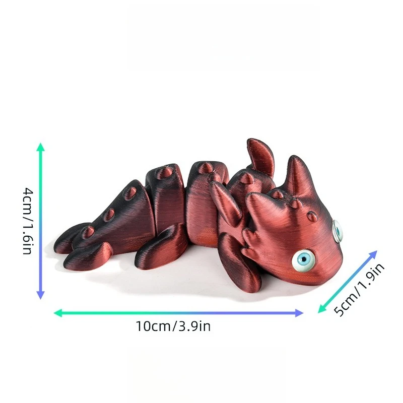 ثلاثية الأبعاد الطباعة السمندر أرقام متعددة المفاصل المنقولة محاكاة الحيوان للمنزل سطح المكتب زخرفة الاطفال هدية المشهد الديكور