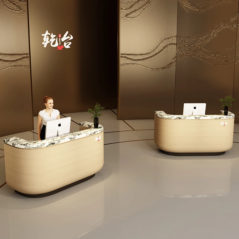 

White Luxury Reception Desks Counter Boutique Modern Stands Reception Desks Desk Podium Recepcion Mostrador Office Furniture