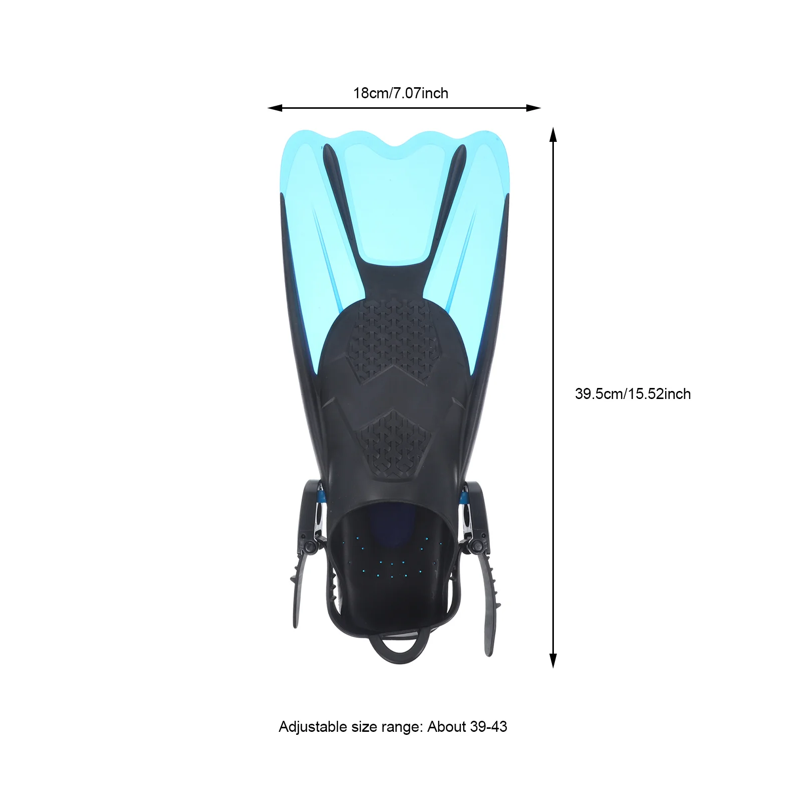 2 stuks snorkelvinnen duiken zwemtraining flipper open hiel hydromechanische vorm zacht flexibel op blote voeten