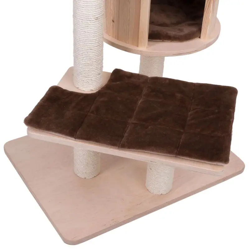 Paraíso natural de madeira Cat Tree House Toy, Mobília Pet, Sisal Cat Scratcher, Katzenkratzbaum