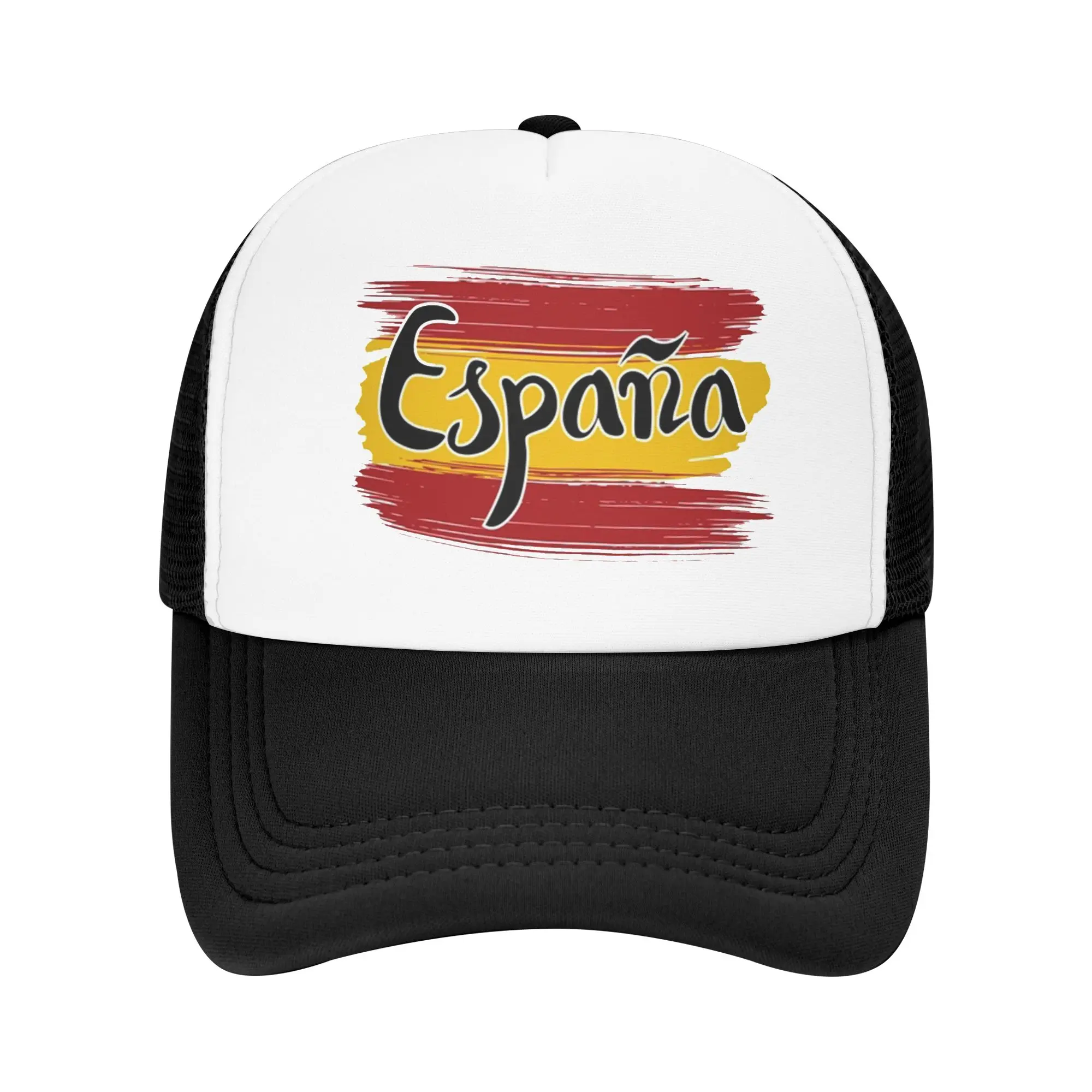 Graffiti Flag Spain Espana Artistic Lettering Sport Mesh Baseball Caps For Mens  Adult Female Beach Dad Hats Snapback Cap