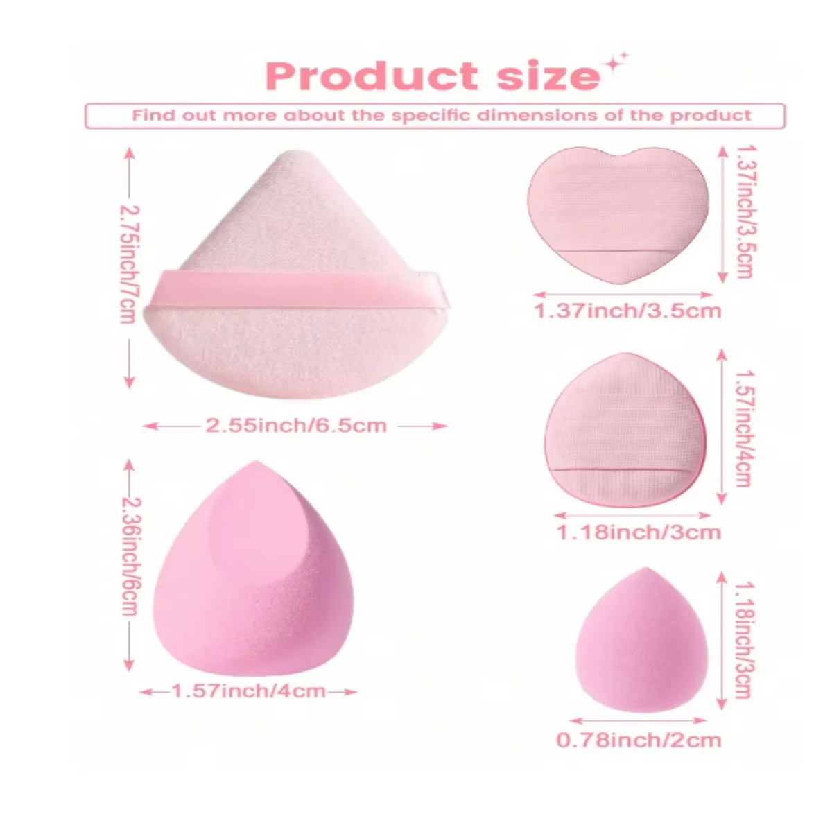 Gesicht Make-up-Tool-Set mit Organizer, große Schönheit Eier Fan Puffs Mini Beauty Eier Daumen Puffs Make-up Schwamm Puffs