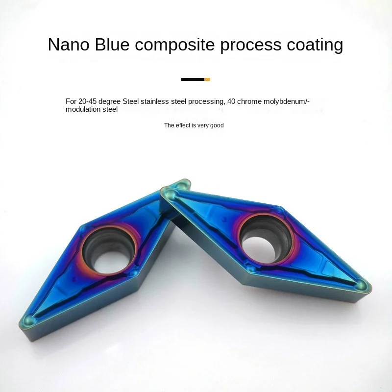 CNC-Drehmeißel VBMT110304-MV VBMT110308-MV VBMT160404-MV VBMT60408-MV Nano Blue für hochharten Edelstahl und gehärtete Werkstücke – Detail 5