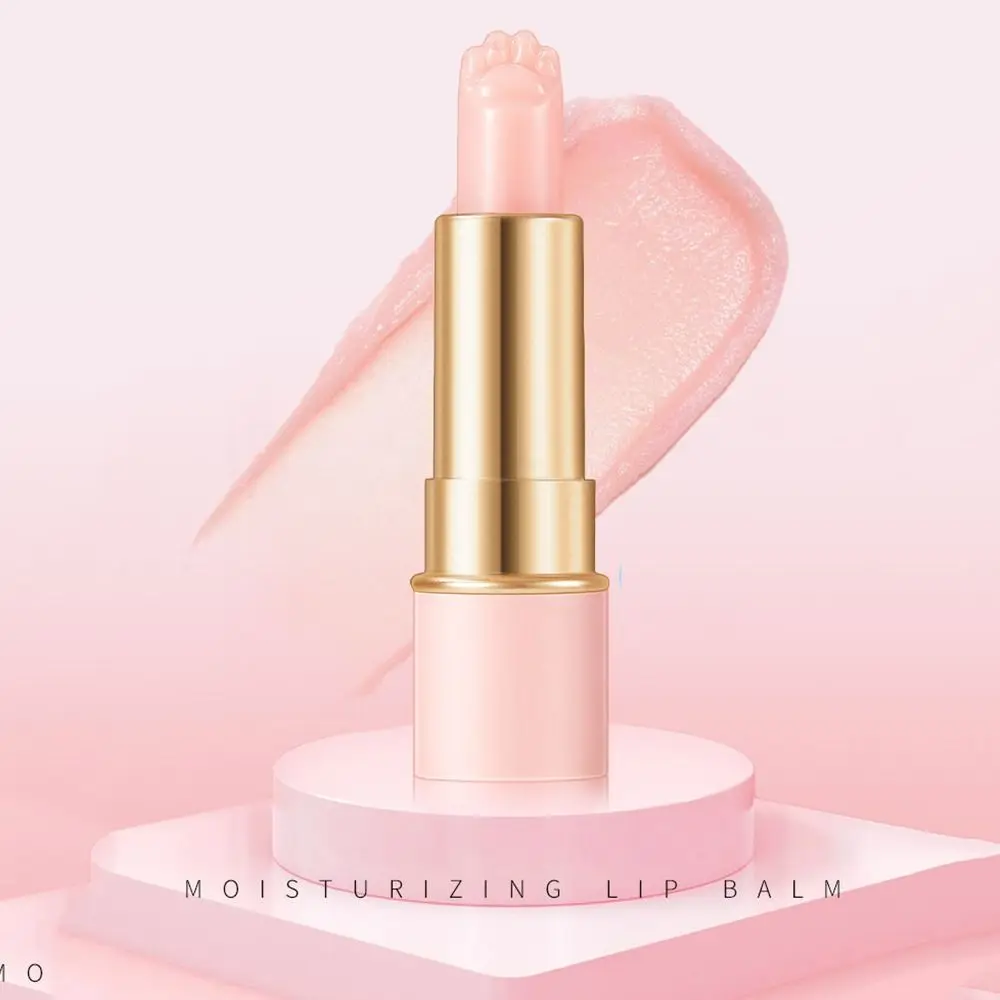 Hidratante Pata de Gato, bálsamo labial que cambia de Color, larga duración, mate, cambio de temperatura, lápiz labial, forma de garra, Multicolor