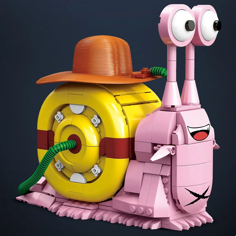 Kreatywny Ekspert Ślimak Owad Klocki Konstrukcyjne Zestawy Montażowe Transponder Model z Klocków Zabawki Dla Dorosłych Dzieci Fanów Kreskówek Prezenty 573 Elementy