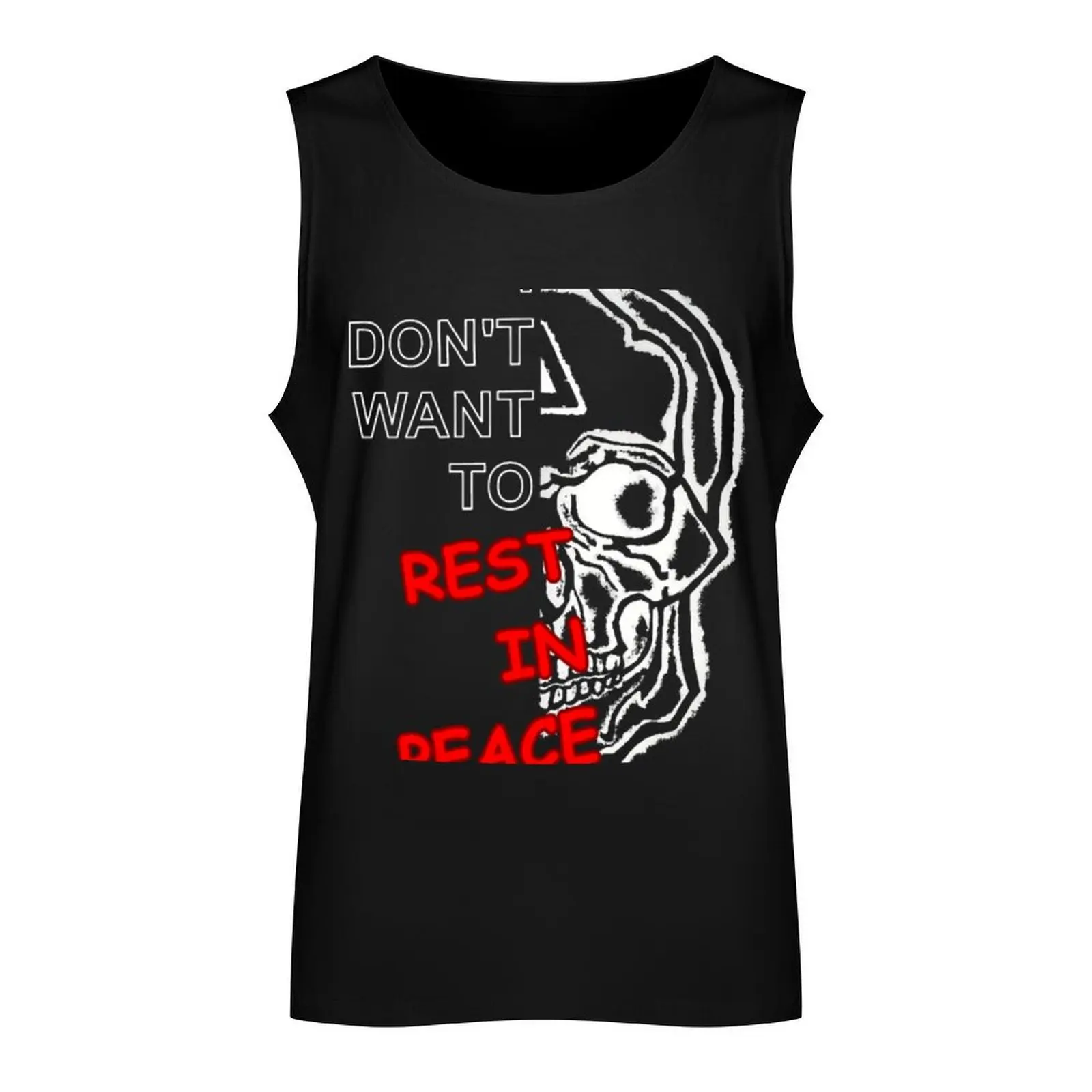 Skulls' Black Tank Top men clothes bodybuilding t shirt