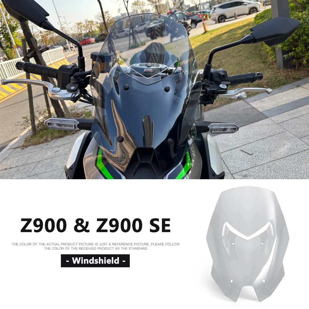 

2025 2026 Motorcycle Fairing Windshield Wind Deflector Viser VIsor Front WindScreen For Kawasaki Z900 SE Z900SE Z 900 SE 900z