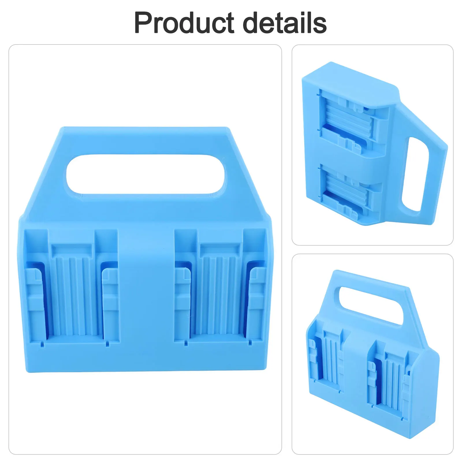 ABS Plastic Battery Holder for 14V and 18V Batteries Providing Organized and Secure Storage for Workspaces and Vehicles