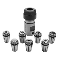 A64E 7Pcs ER11 1-7mm Spring Collets with ER11A 5mm Motor Shaft Holder Extension Rod