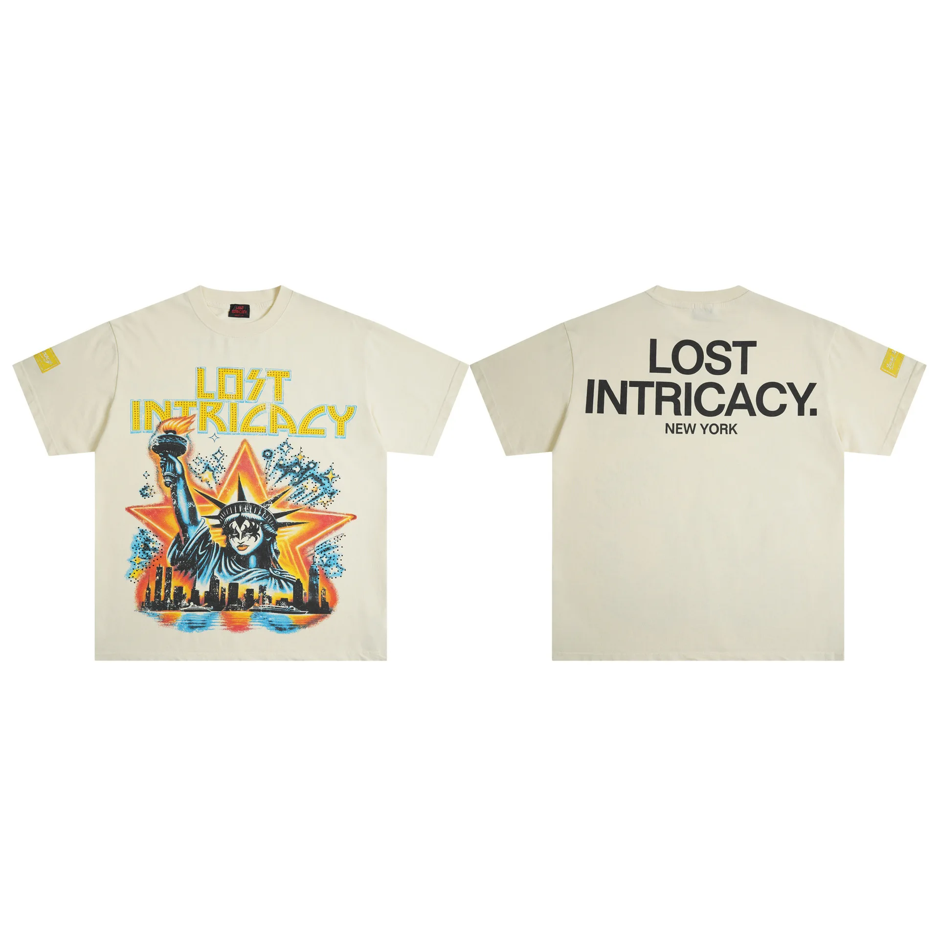 

Lost Intricacy T-shirt 2026 new Print Loose Casual Cotton Round Neck Short Sleeve Hot Diamond Fashion Tide Brand Tops