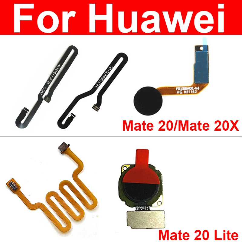 For Huawei Mate 20 Mate 20 Lite Mate 20X 4G Home Button Sensor Touch Scanner Flex Cable Fingerprint Extend Connecting Flex Cable