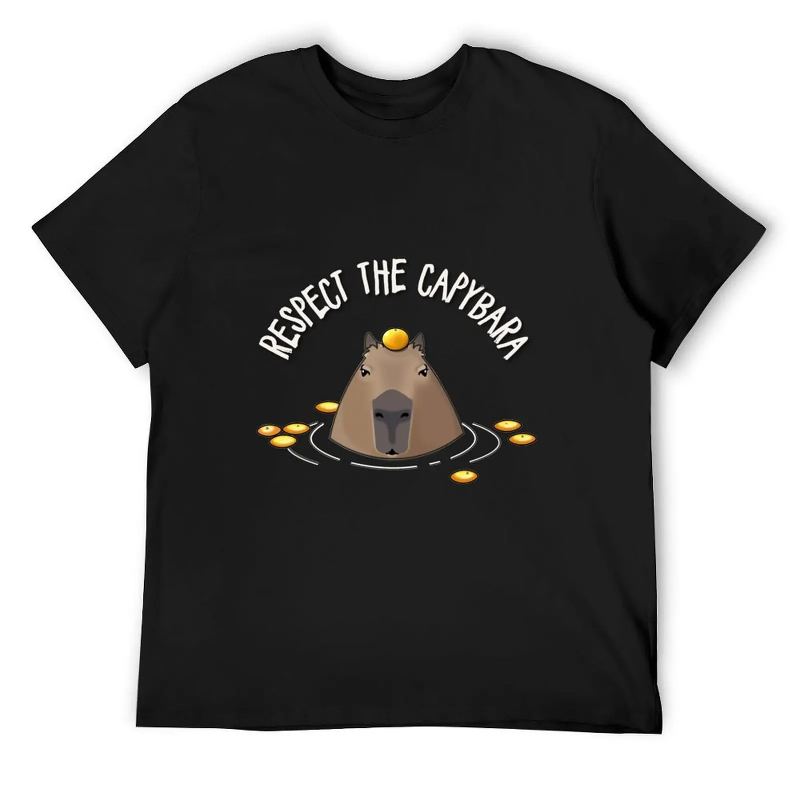 Capybara T-Shirt sweat summer clothes men workout shirt