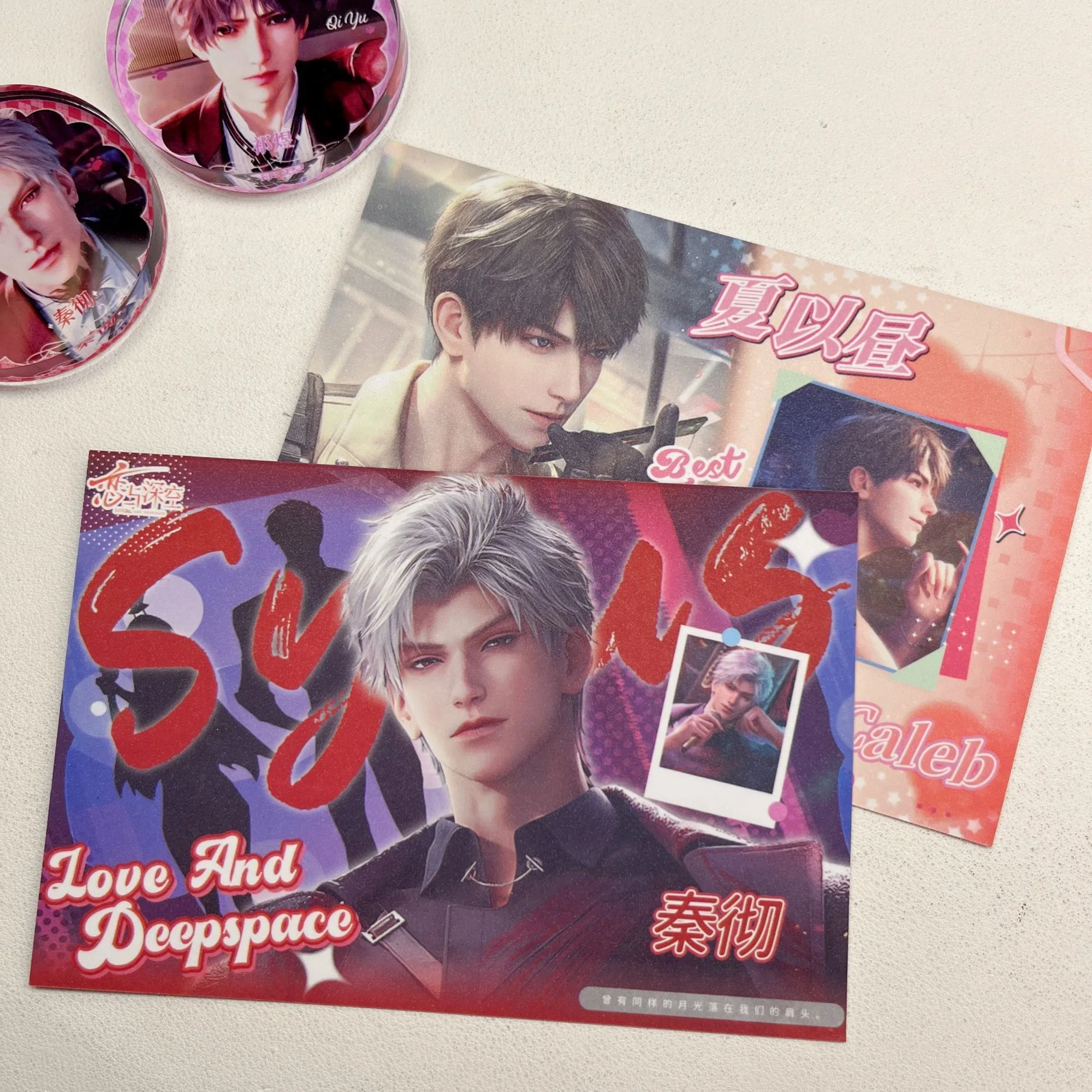 28 قطعة/المجموعة/مجموعة لعبة Love And Deepspace Merch - بطاقة Rafayel Zayne Sylus Caleb LOMO/بطاقة بريدية/إشارة مرجعية/حقيبة هدايا ملصق