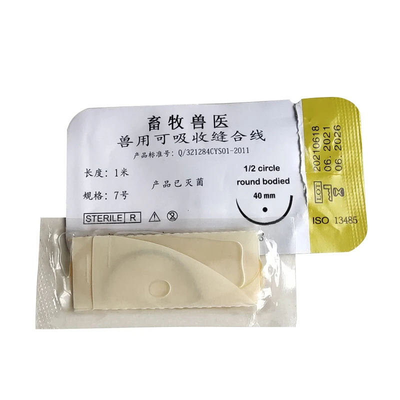 Absorbable Suture Thread Medical Needle Suture Nylon Monofilament Thread Surgical Practice Kit Teaching Demonstrations Exercises