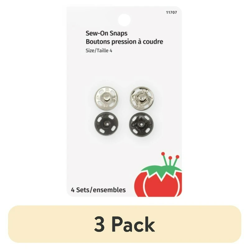 

(3 pack) Sew On Snaps Sz 4