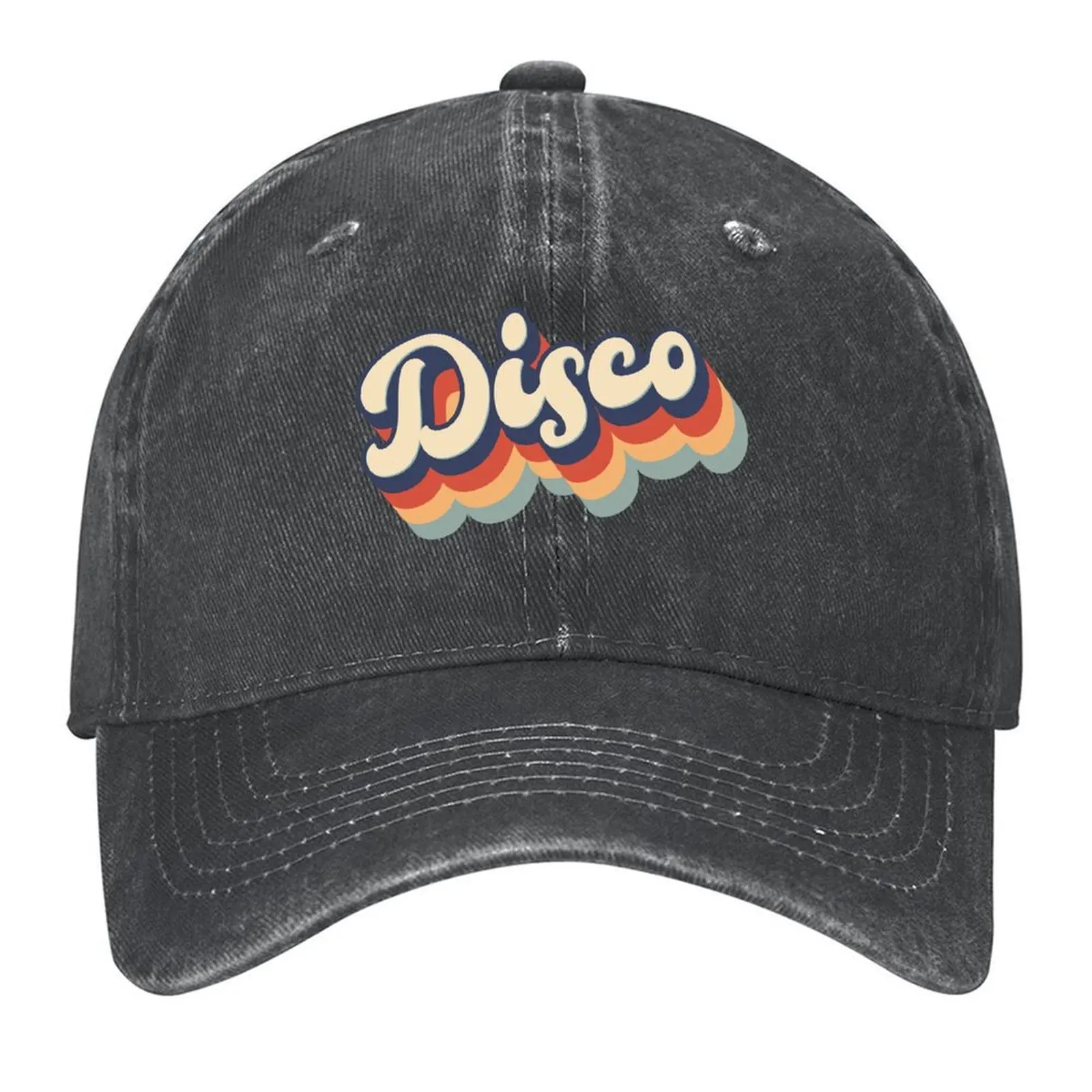 

Vintage Disco T-Shirt - 70s Style Design for Music and Dance Fans Baseball Cap |-F-| sailor cap for men Men's Hats Women's