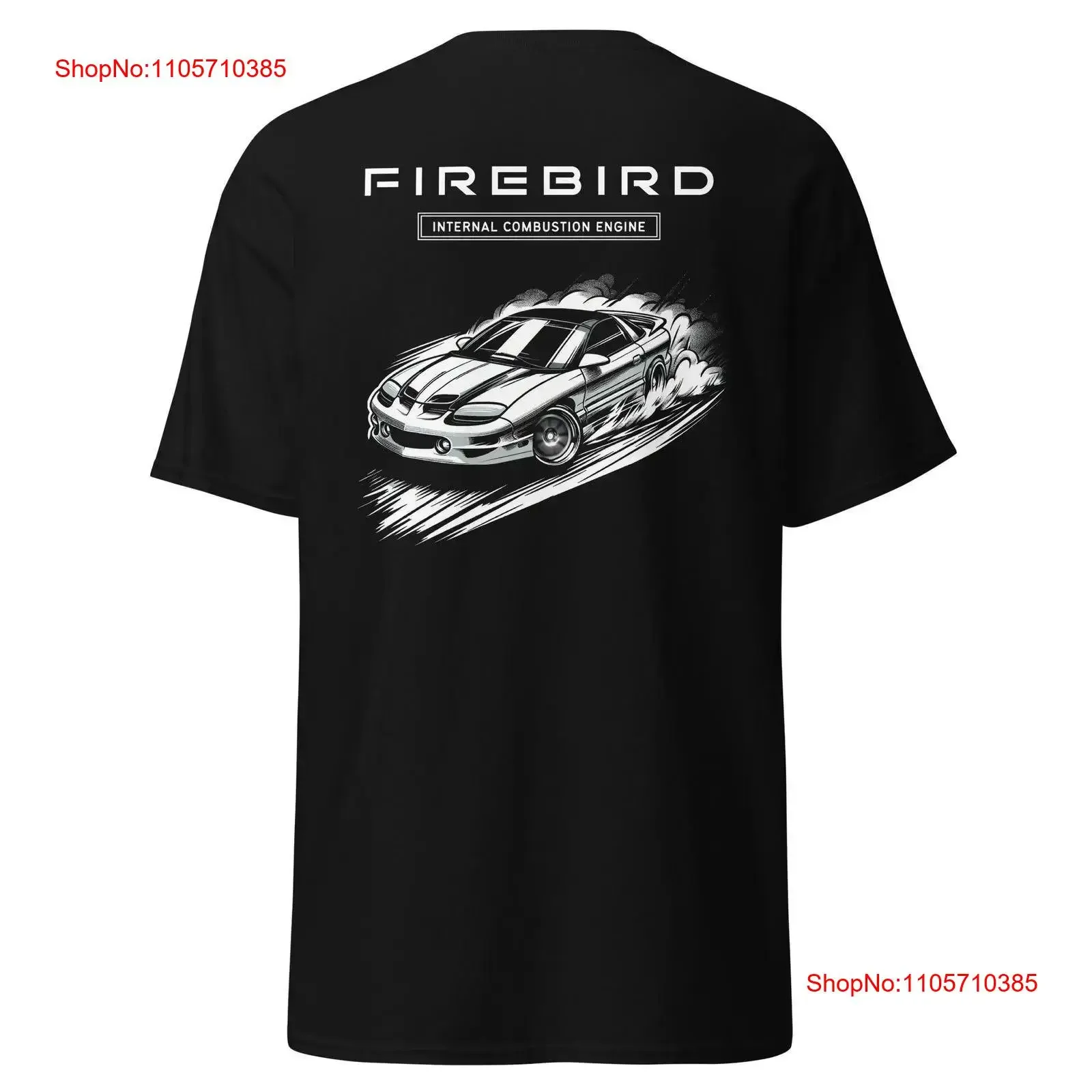 ICE 4th Gen Firebird T Shirt vintage Washed Casual homme Stretched graphic Versatile Stylish streetwear Soft fashion Slightly