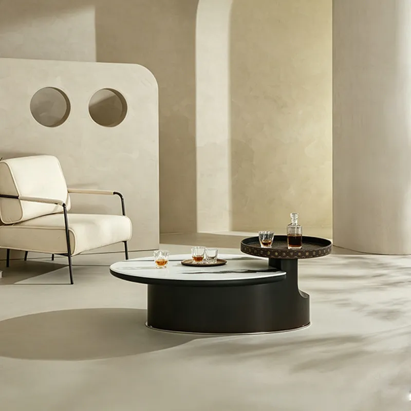 

# Modern Minimalist Marble Coffee Table Combination Luxury Stone Light Luxury Coffee Table