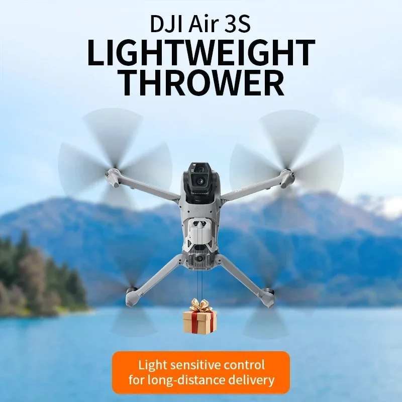 For DJI Air 3S Drone Airdrops System Thrower Payload Dropper Lightweight Transport Device Fishing Wedding Ring Gifts Accessories