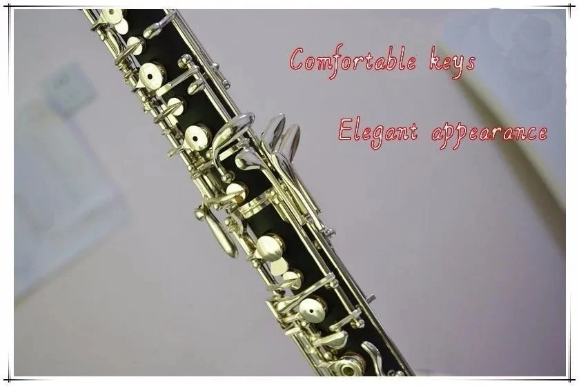 3rd Silver Plated C Key Semiautomatic Oboe Bass Clarinet with  Octave Key with E Key