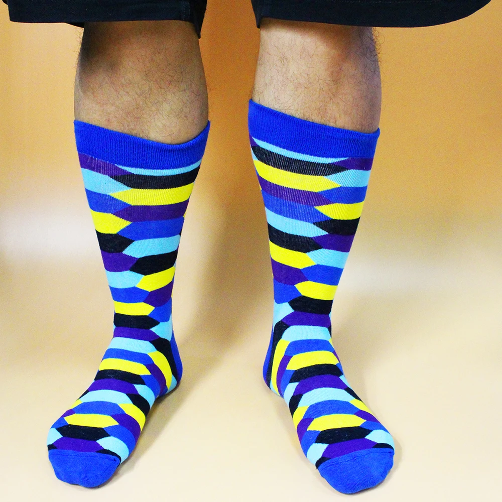 Fashion Casual Women and Mens Socks Art Van Gogh Stripe Harajuku Fruit Animal Sloth Beer Funny Socks Dress Cotton Socks Men