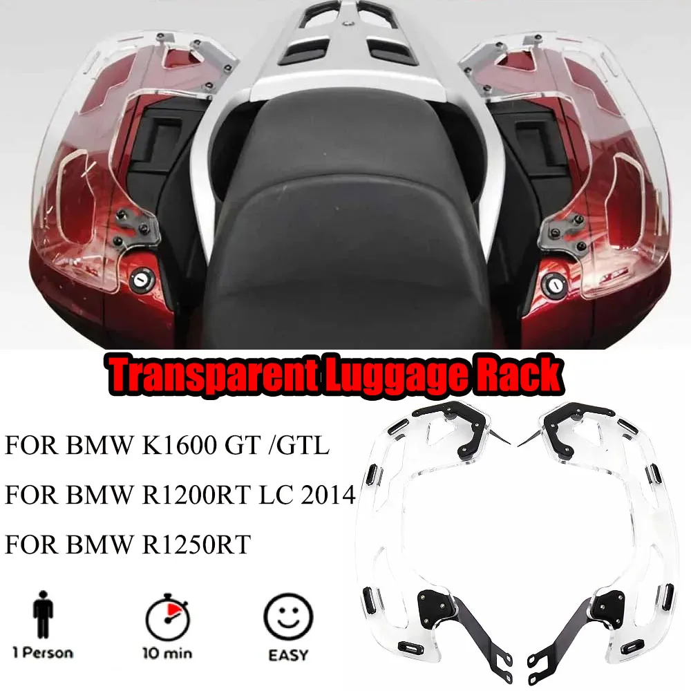 

SuitableFOR BMW K1600 GT /GTL R1250RT R1200RT LC 2014 Brand New HighQuality Motorcycle Accessory 1 PAIR Transparent Luggage Rack